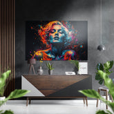 Face of Her Brushed Aluminum Dibond Wall Art.
